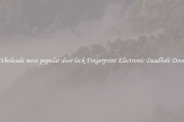 Wholesale most popular door lock Fingerprint Electronic Deadbolt Door 