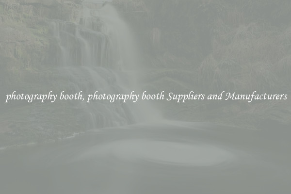 photography booth, photography booth Suppliers and Manufacturers
