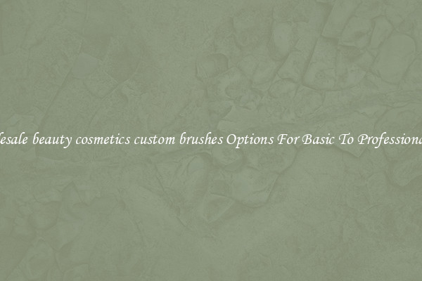 Wholesale beauty cosmetics custom brushes Options For Basic To Professional Use