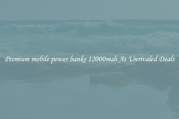 Premium mobile power banks 12000mah At Unrivaled Deals