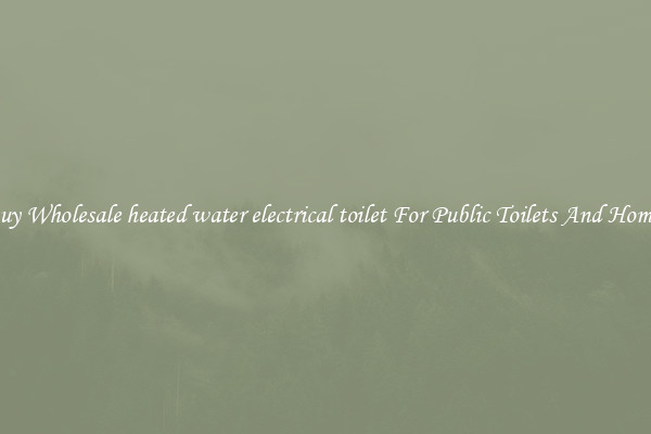 Buy Wholesale heated water electrical toilet For Public Toilets And Homes