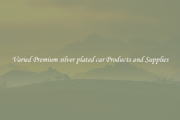 Varied Premium silver plated car Products and Supplies