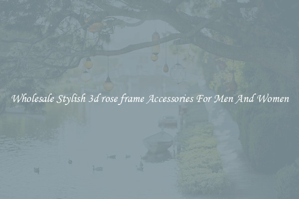 Wholesale Stylish 3d rose frame Accessories For Men And Women