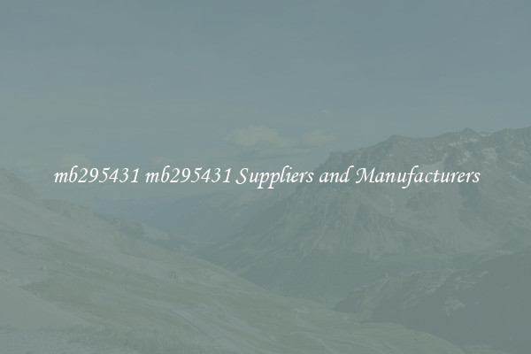 mb295431 mb295431 Suppliers and Manufacturers
