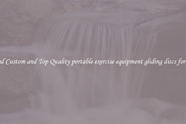 Find Custom and Top Quality portable exercise equipment gliding discs for All
